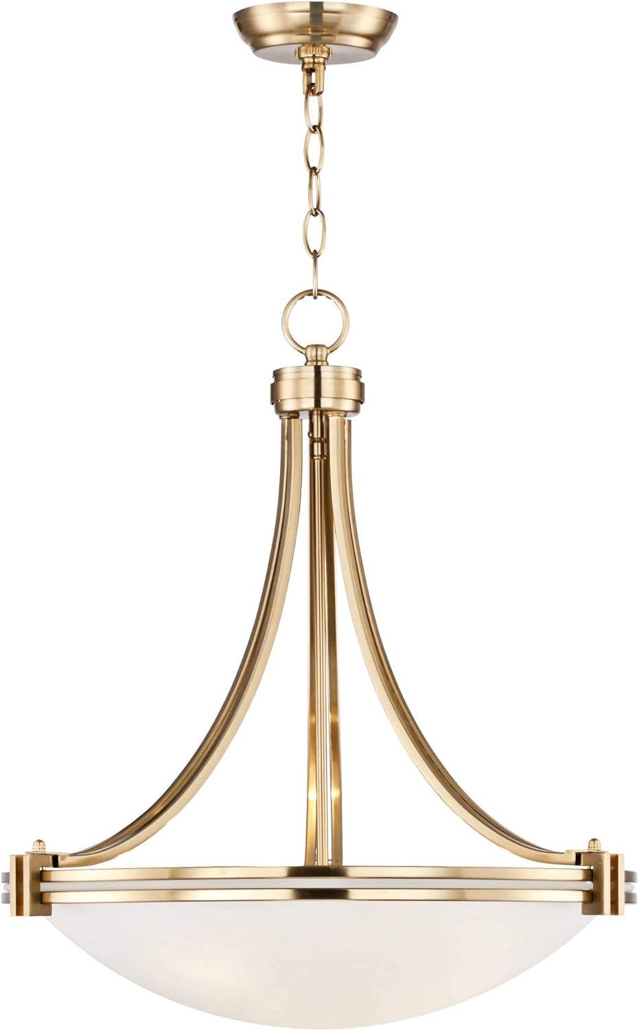 Possini Euro Design Deco Warm Brass Pendant Chandelier 24 1/4" Wide Modern White Marbled Bowl Glass 5-Light Fixture for Dining Room Kitchen Island