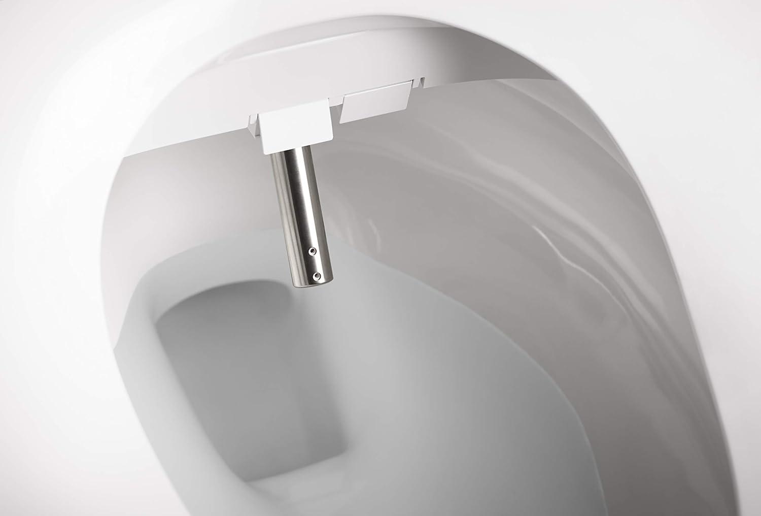 PureWash E590 Elongated Bidet Toilet Seat, Heated Bidet for Existing Toilet, Nightlight