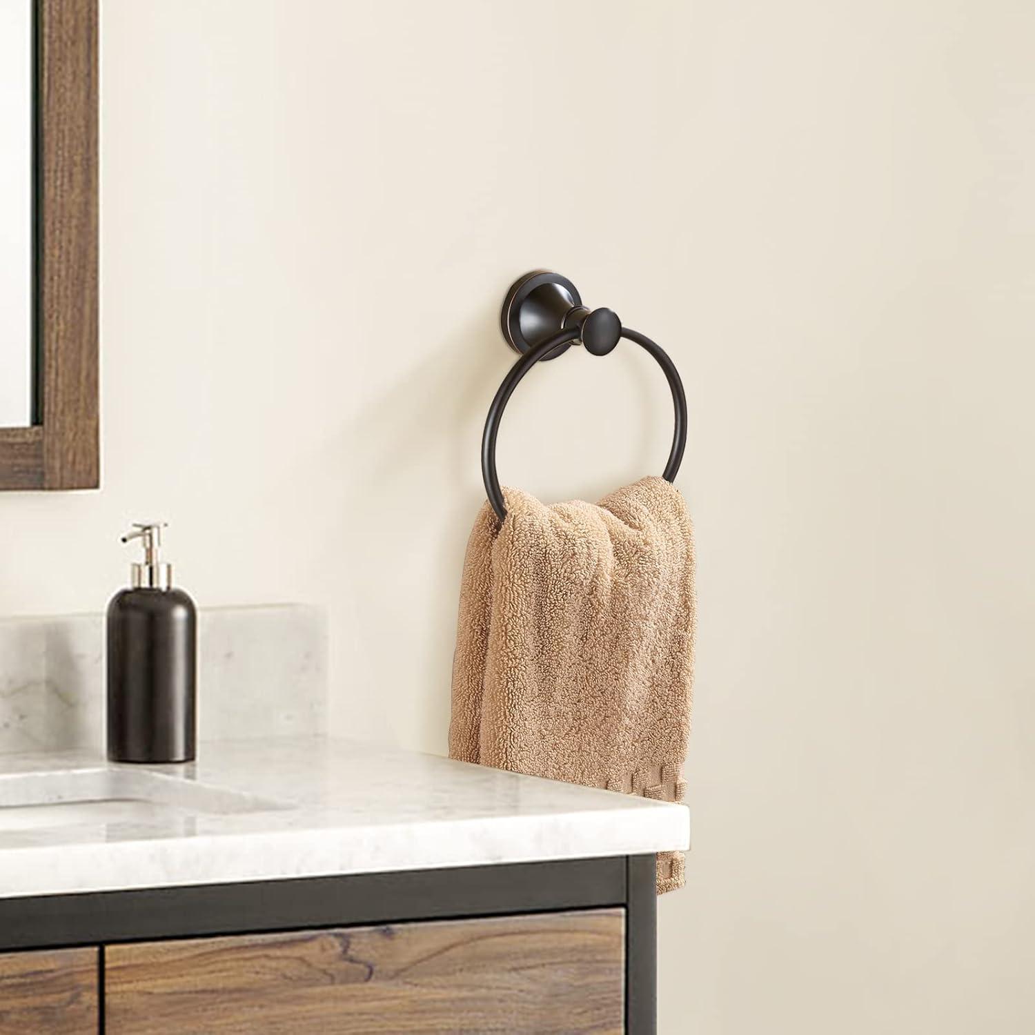 Oil Rubbed Bronze Stainless Steel Wall Mounted Towel Ring