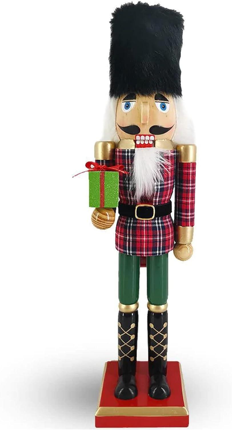 Christmas Nutcracker in Red and Green Plaid