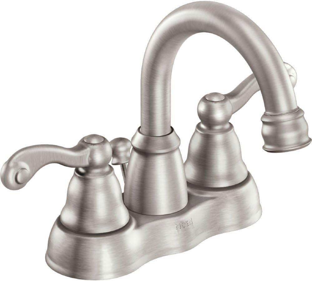 Moen Traditional Spot Resist Brushed Nickel Two-Handle Bathroom Faucet