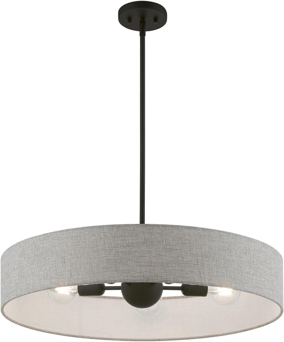 Livex Lighting Elmhurst 5 - Light Pendant in  Black