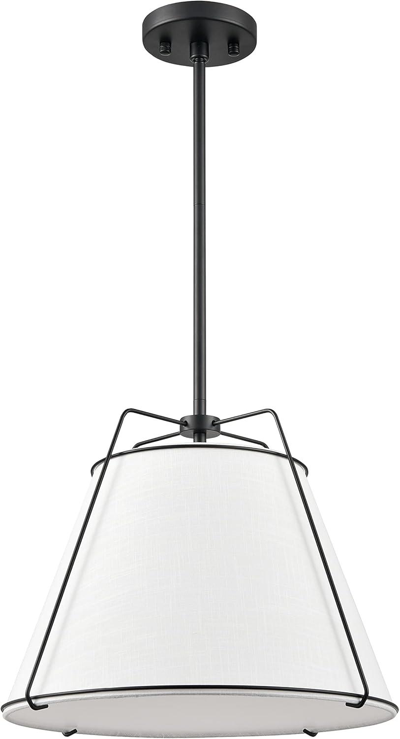 Light Society Emilio 15" Chandelier in Black/White