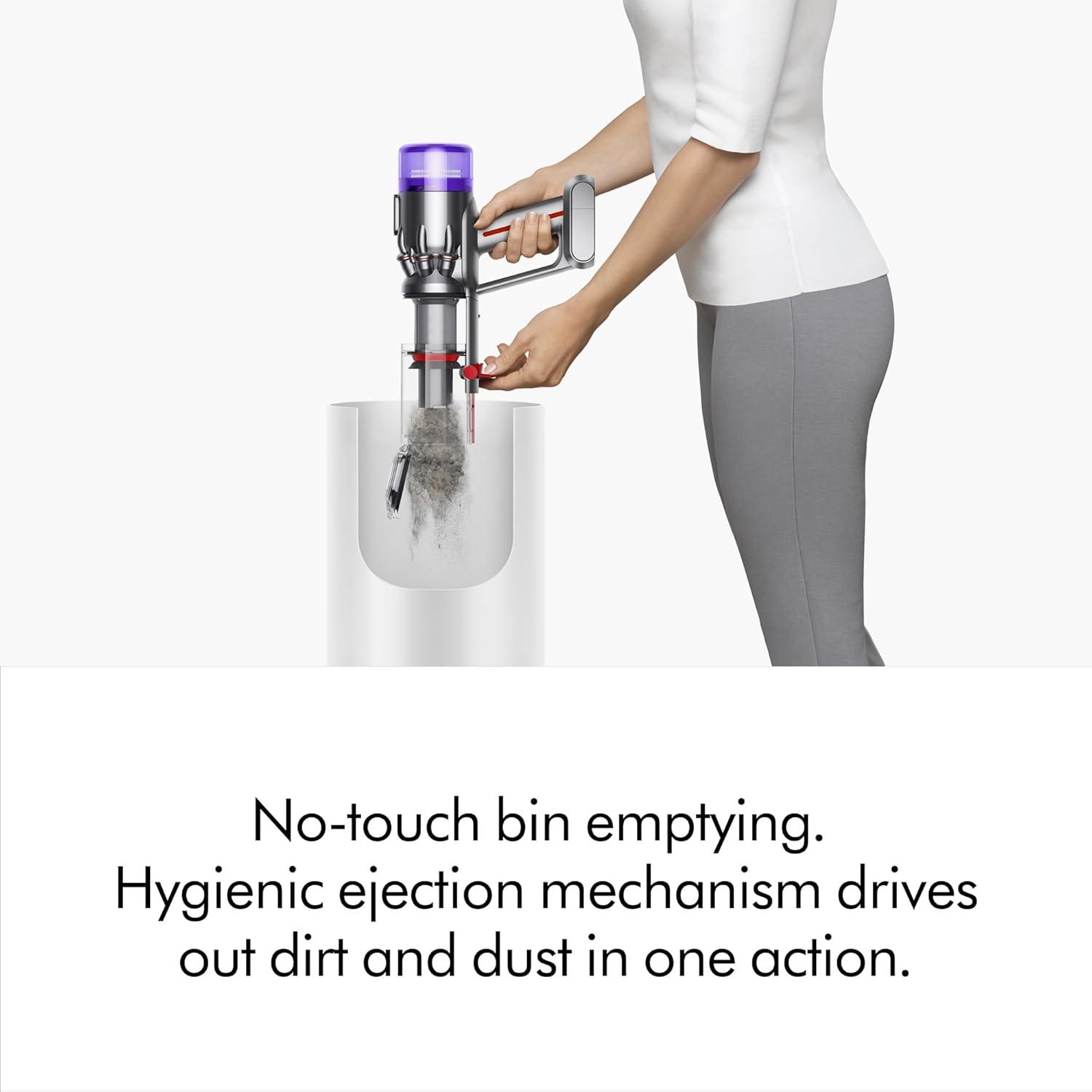 Dyson Humdinger Handheld Vacuum: Cordless Silver Dustbuster, Multi-Surface, 2 Speeds, Lithium Battery, 2.2 lbs