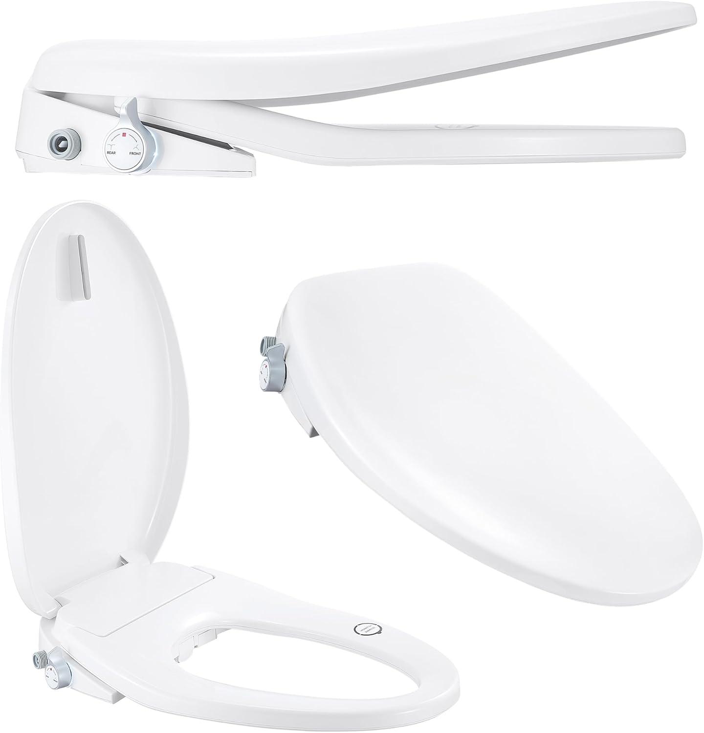 MyDepot Smart Bidet Toilet Seat with Heated Water,Adjustable Washing Settings,Warm Seat,Self-Cleaning