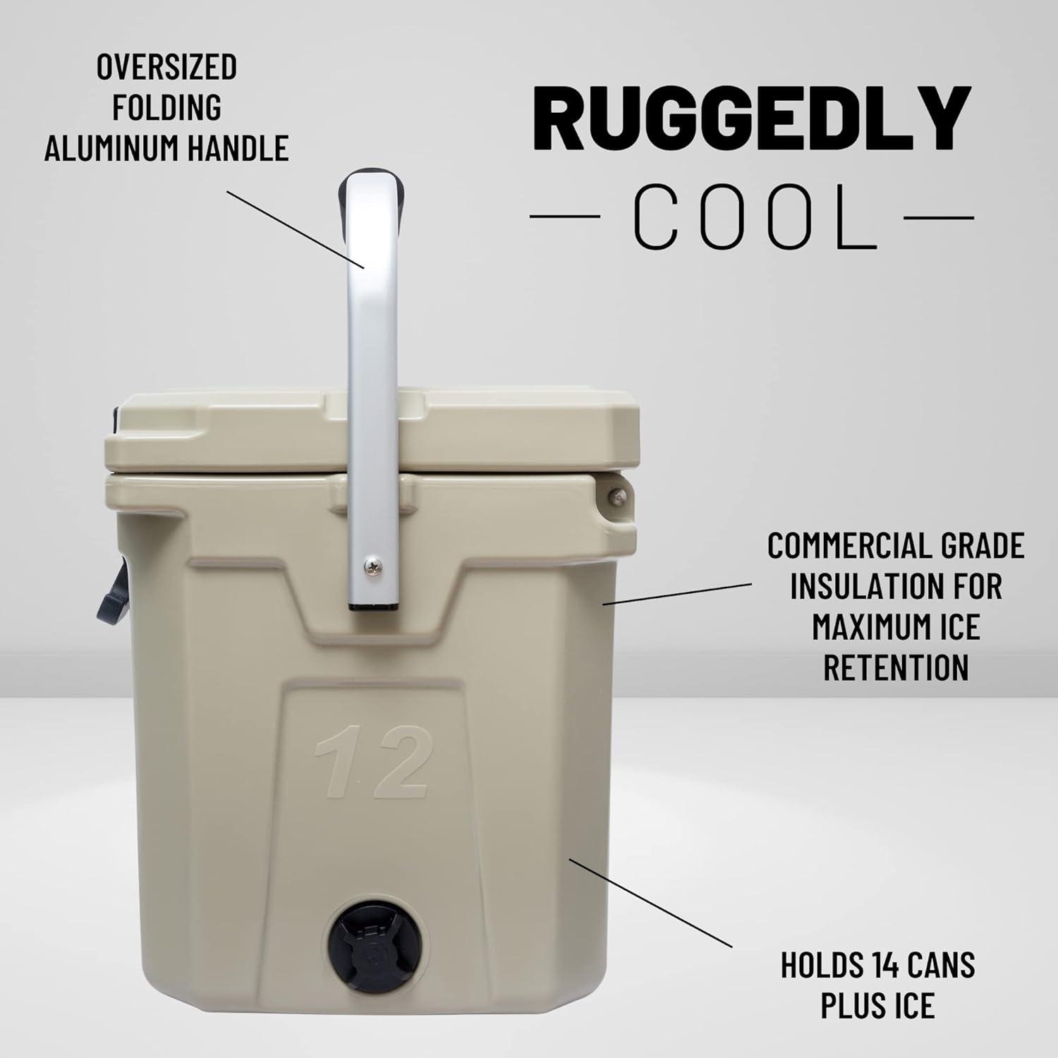 Camp-Zero  12L - 12.6 Quart Premium Cooler Beige