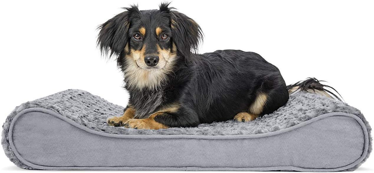 FurHaven Ultra Plush Luxe Lounger Orthopedic Dog Bed - Medium, Gray