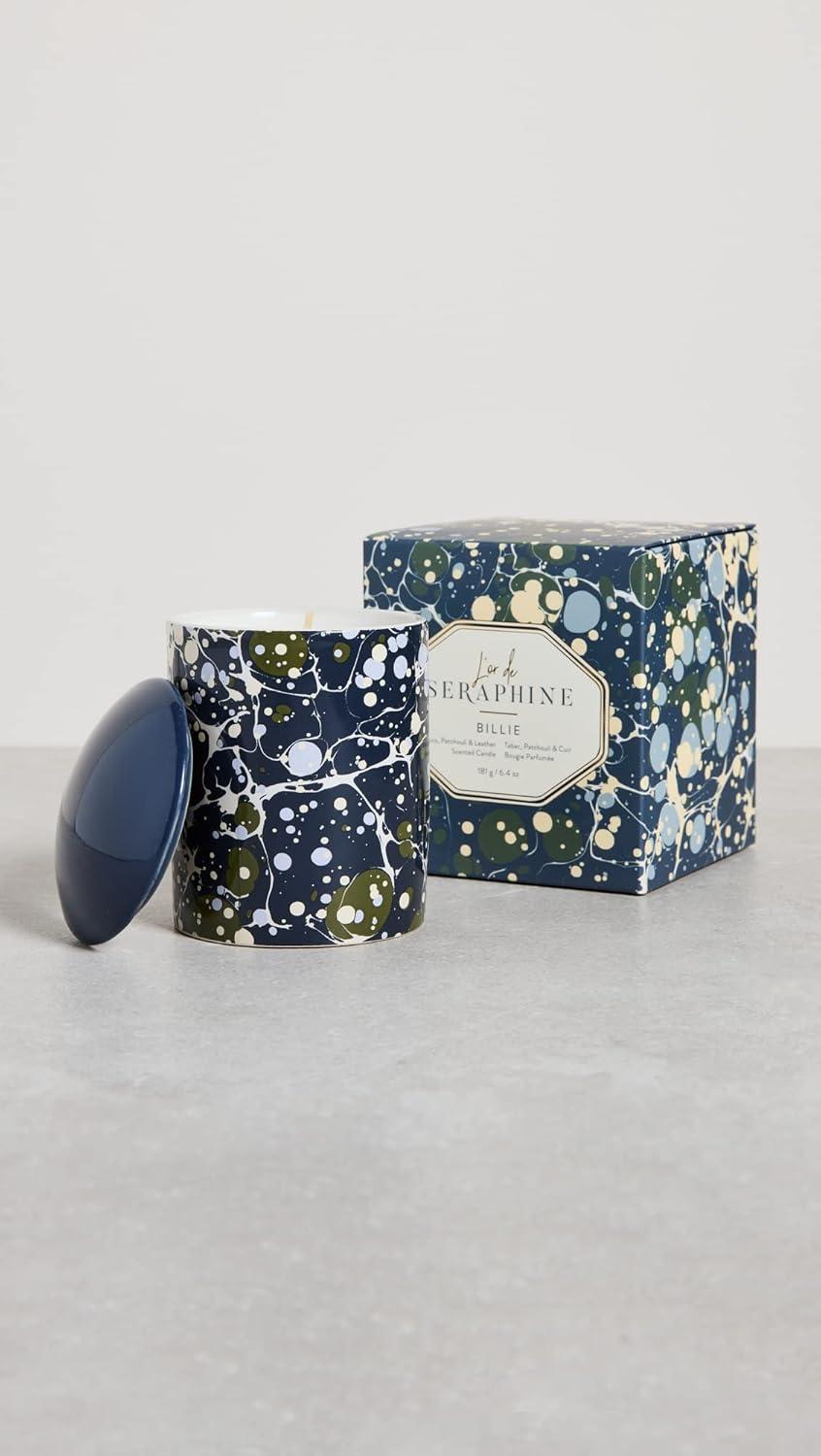 L'or de Seraphine Billie Scented Candle - Essential Oil Candle for Home, Notes of Plum, Tobacco, and Patchouli, Sustainable Palm Wax, Clean, Long Lasting, Paraben-Free, 6.4oz