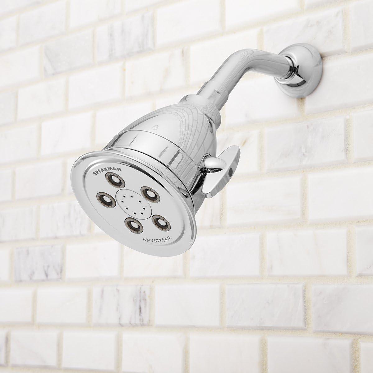 Speakman Hotel Pure Anystream High Pressure Shower Head-1.75 GPM Adjustable Showerhead with Filter, Polished Chrome