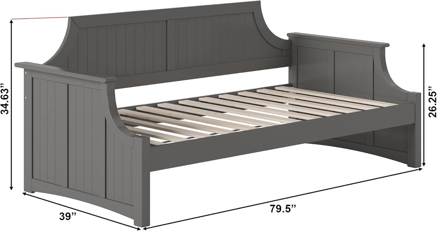AFI Cambridge Twin Wood Daybed in Grey