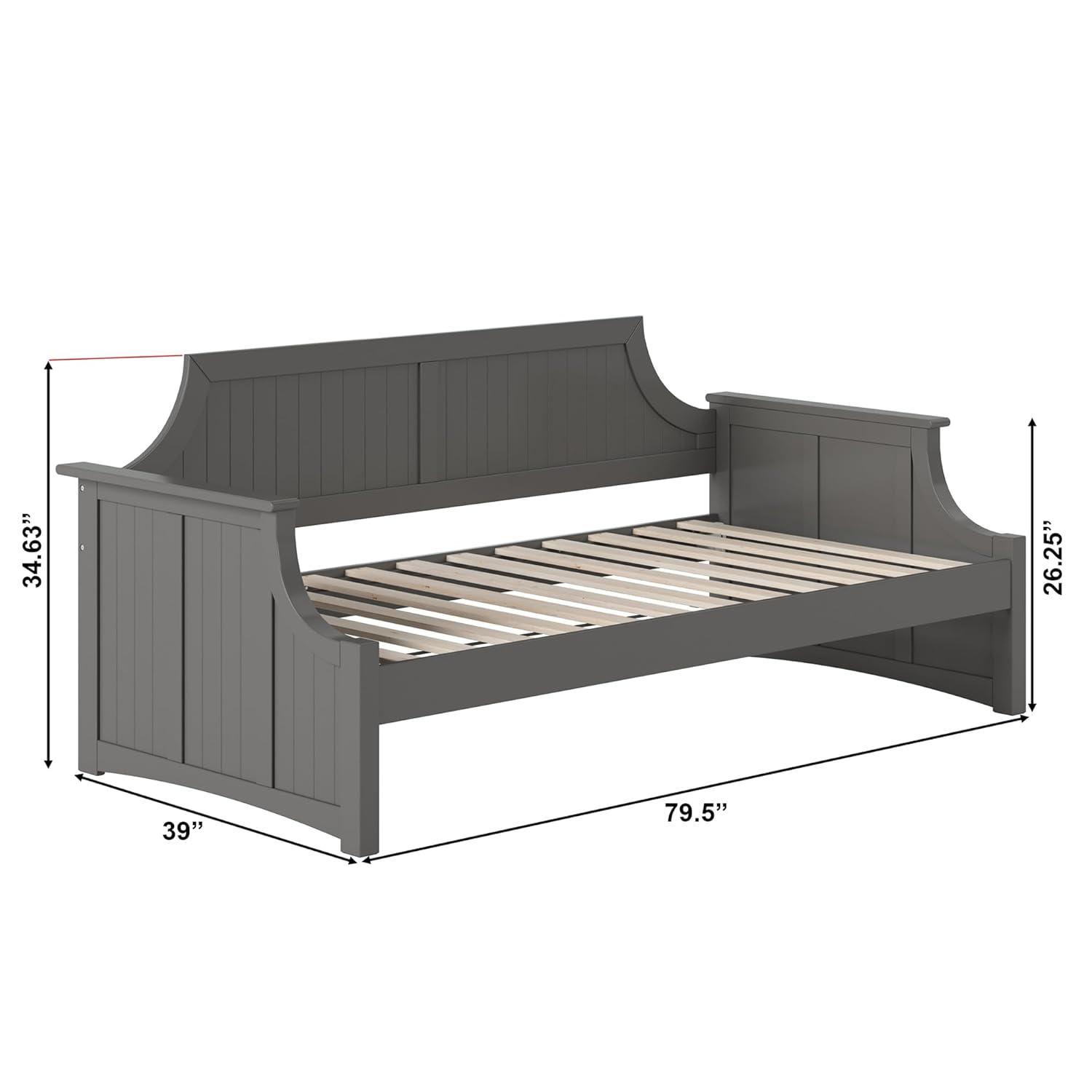 AFI Cambridge Twin Wood Daybed in Grey