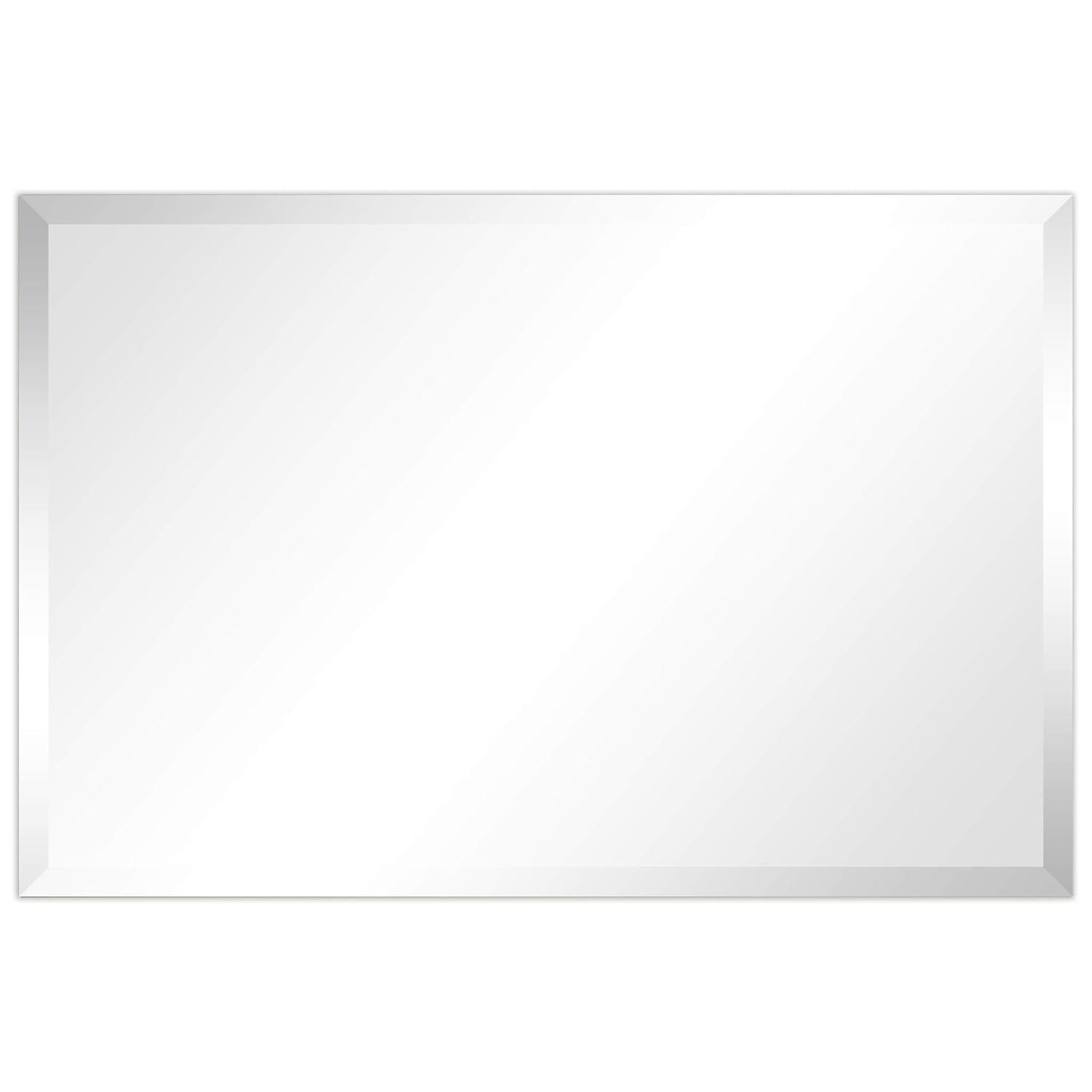 Empire Art Espejo de Pared de Prisma Biselado sin Marco Directo 24" x 36", Listo para Colgar