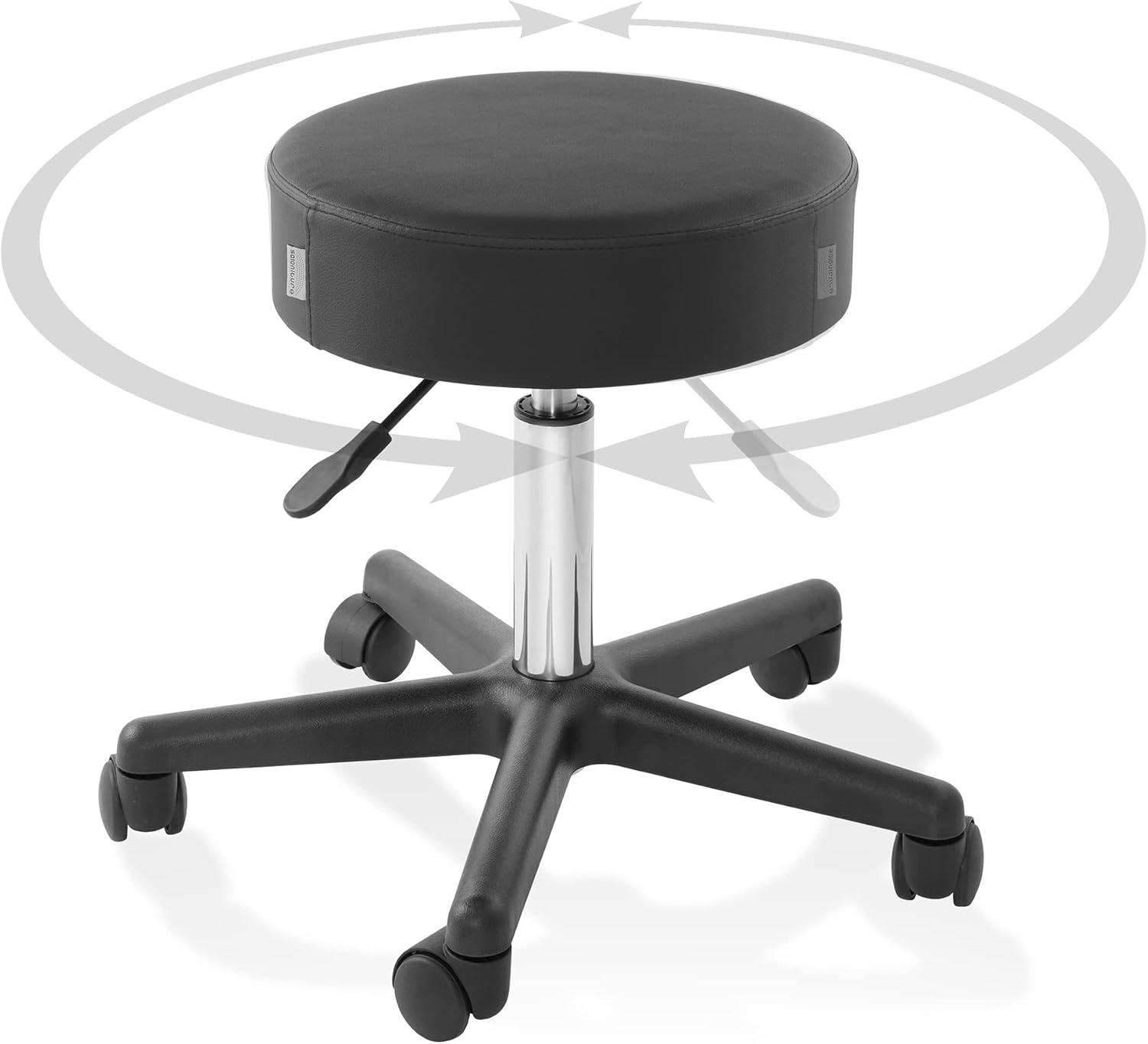 Height Adjustable Rolling Stool