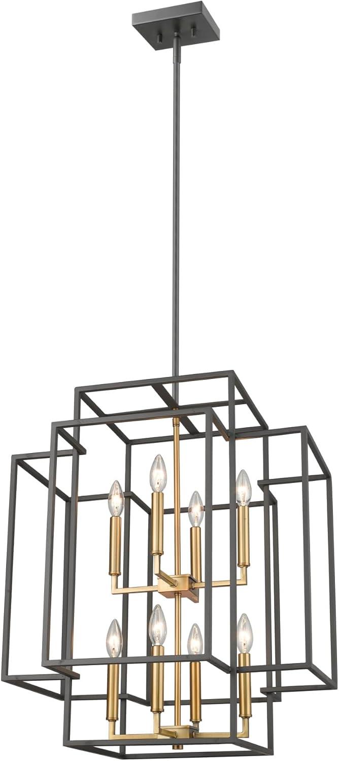 Z-Lite Titania 8 - Light Chandelier in  Matte Black