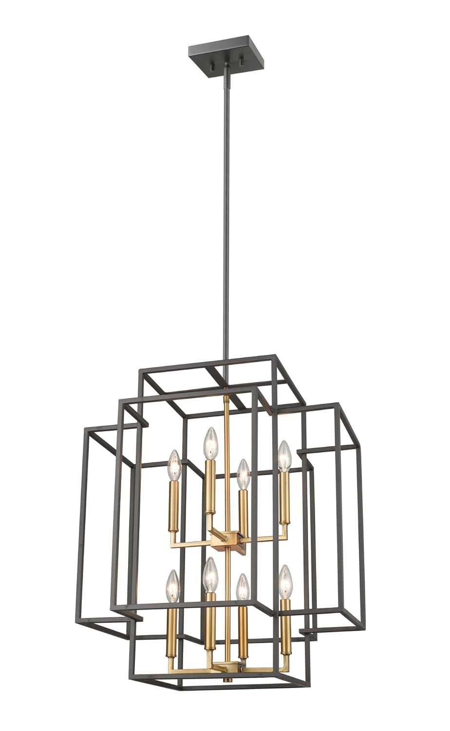 Z-Lite Titania 8 - Light Chandelier in  Matte Black