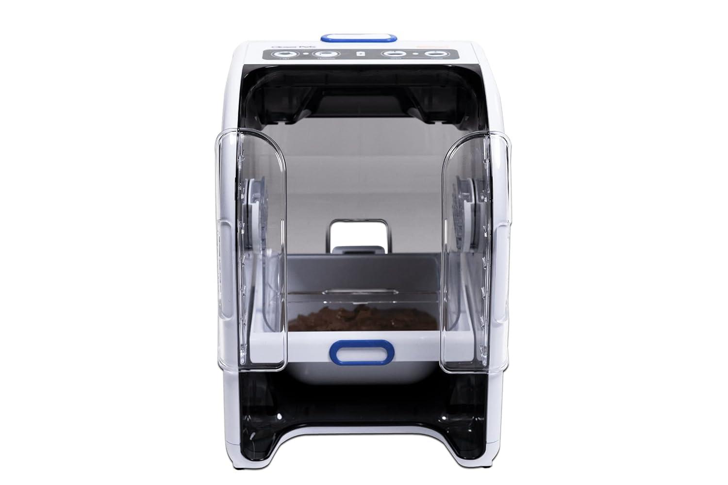 MiBowl Automatic Microchip Cat Feeder with BPA Free Bowl, Enclosed Back, and Collar Worn ID Disc
