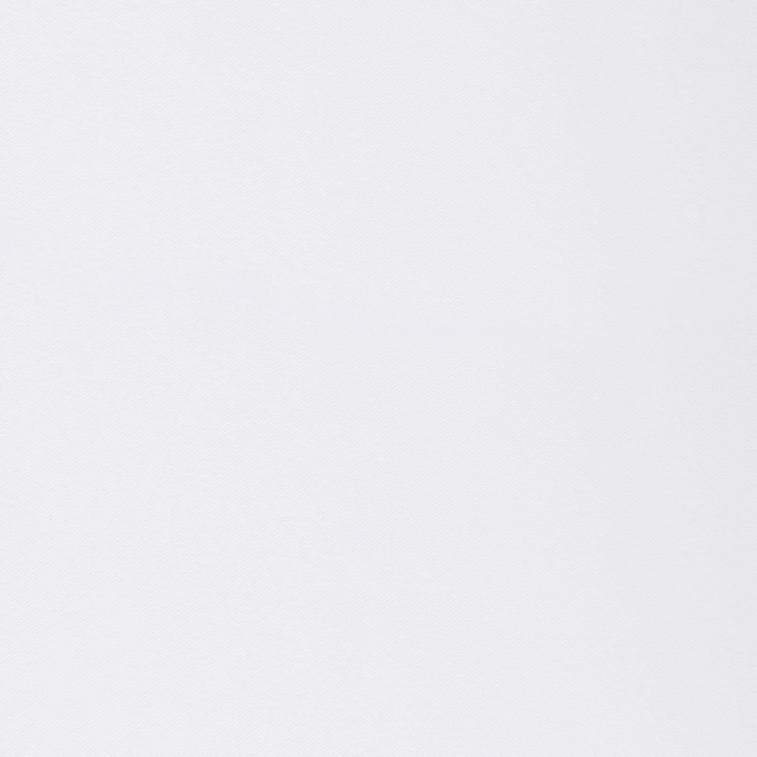 Exclusive Home Sateen Kids Twill Woven Room Darkening Blackout Grommet Top Curtain Panel Pair, 52"x96", Winter White