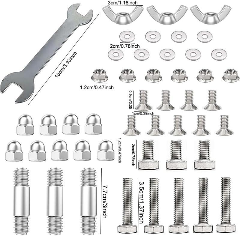 Outdoor Heaters for Patio Heater Replacement Parts-Bolt & Nut Set Patio Heater Reflector Shield Accessories Round Umbrella Outdoor Heaters for Patio Hardware