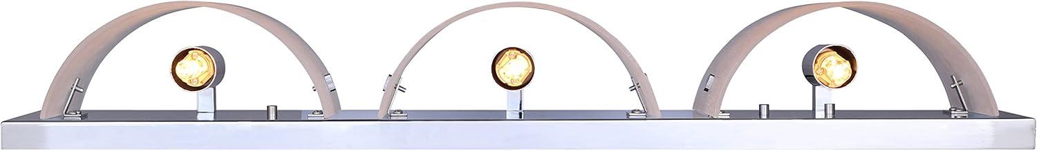 Palmer 3-Light Brushed Nickel Bath Light