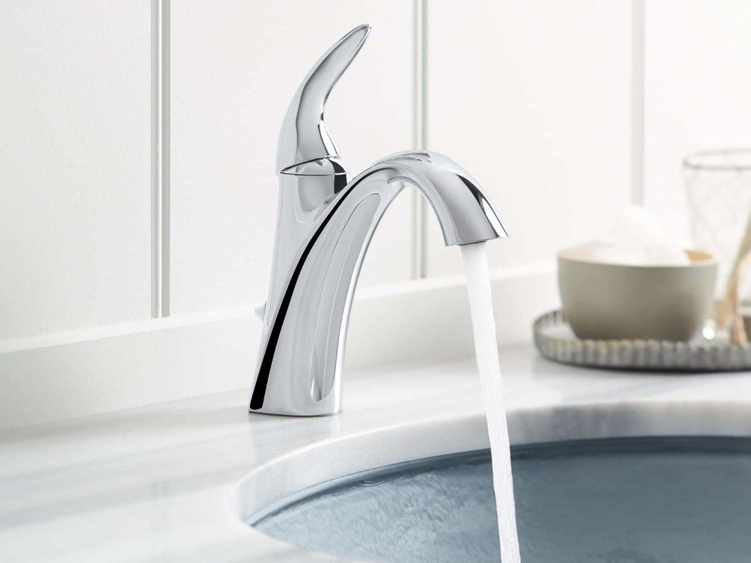 Elegance Polished Chrome Single-Lever Bathroom Faucet