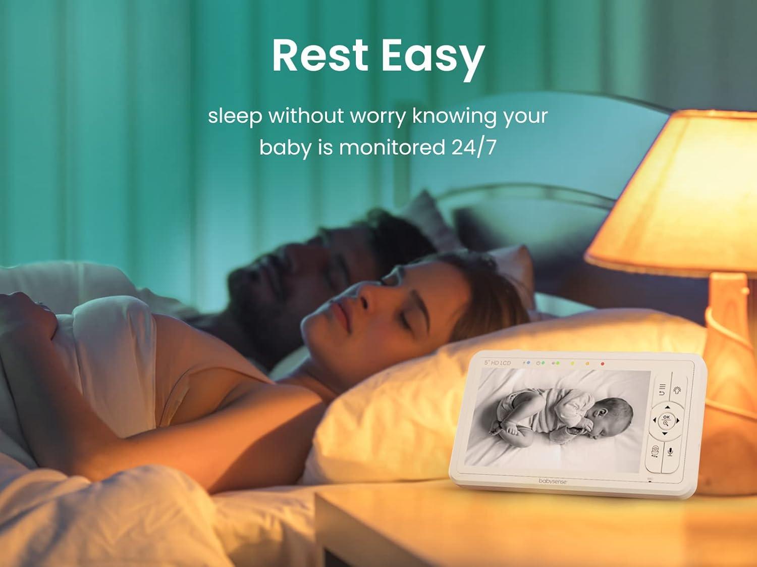 Dual HD Baby Monitor System with WiFi and Non-WiFi Cameras