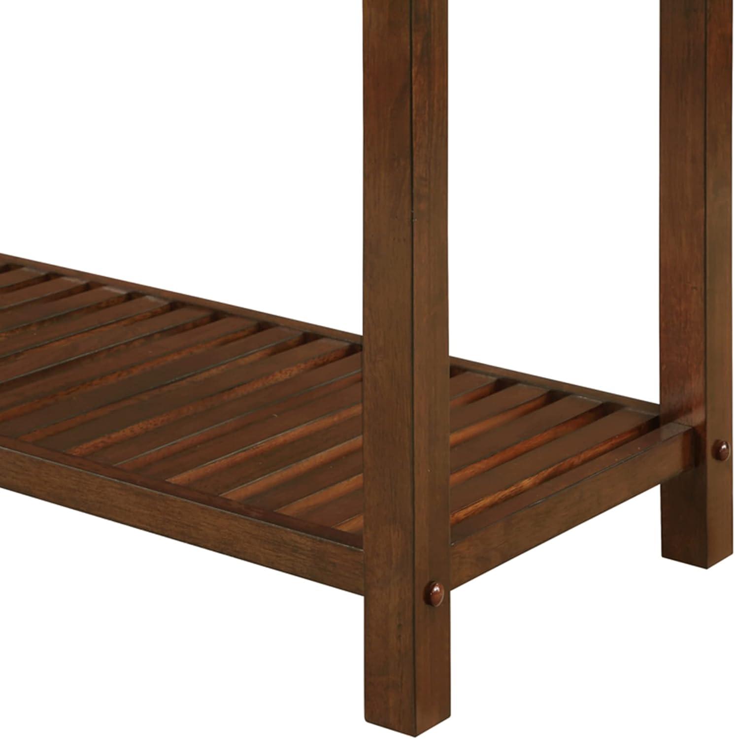 Convenience Concepts Designs2Go 3 Tier Butcher Block Kitchen Prep Island with Drawer, Espresso/Butcher Block