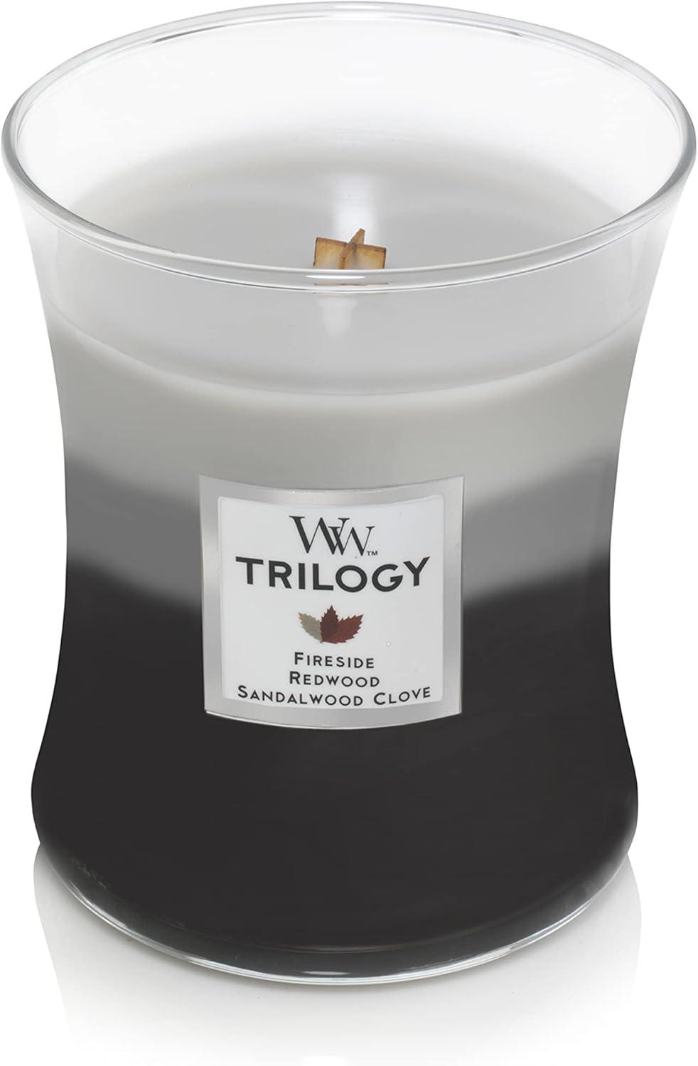 Medium Hourglass Amber Soy Jar Candle with Crackling Wick