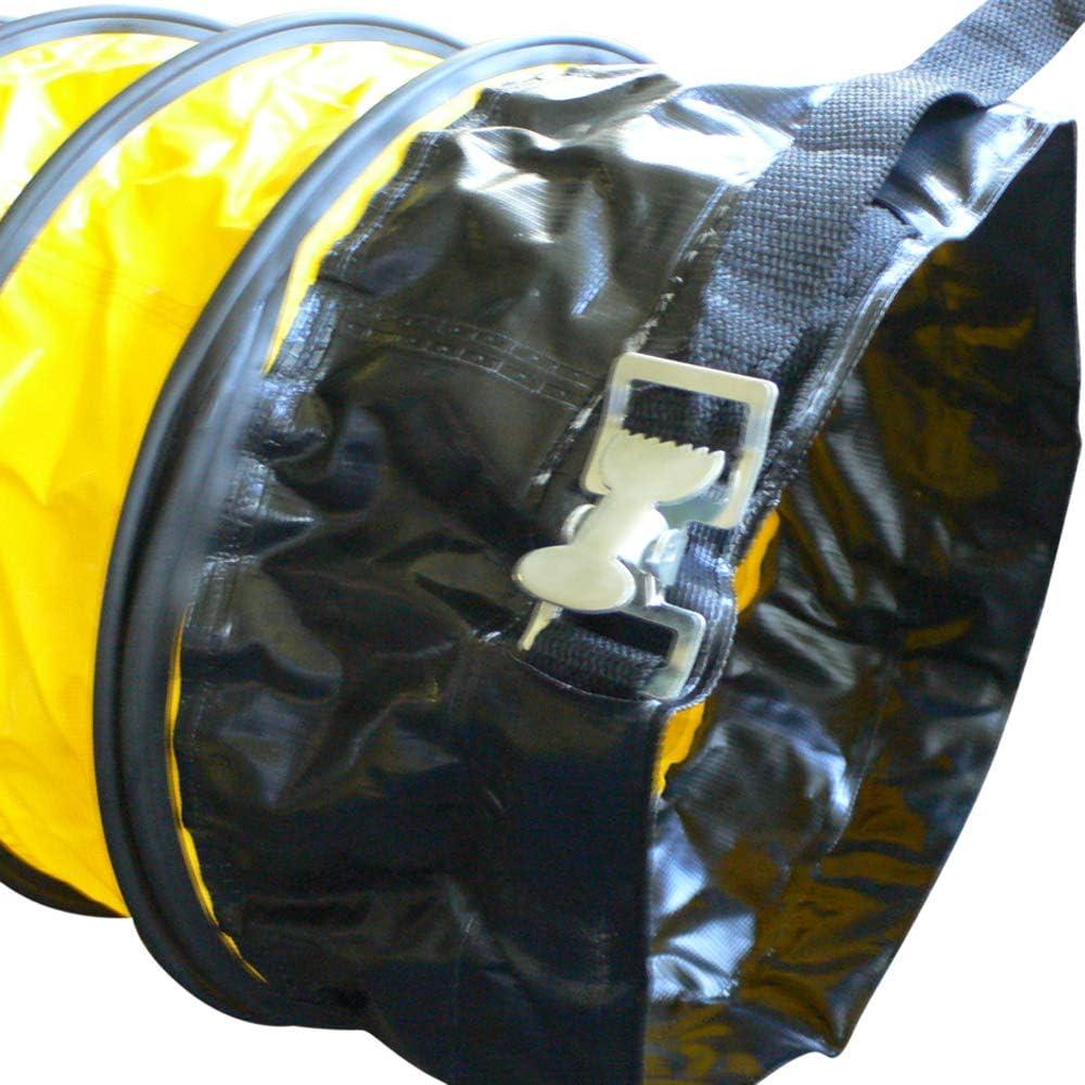 Yellow 24-Inch PVC-Coated Polyester Flexible Duct Hose