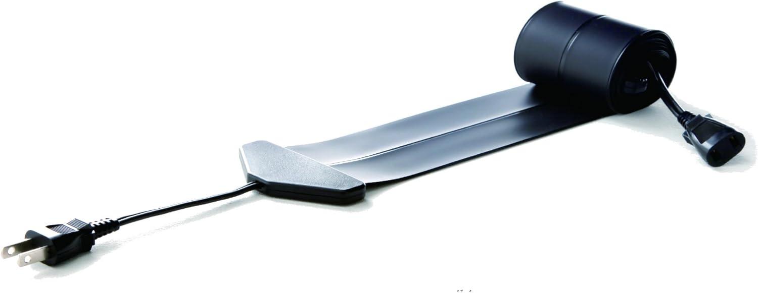 the thinnest extension (power) cord in the world 0.003-Inch Flat Code 9.84-Feet Black