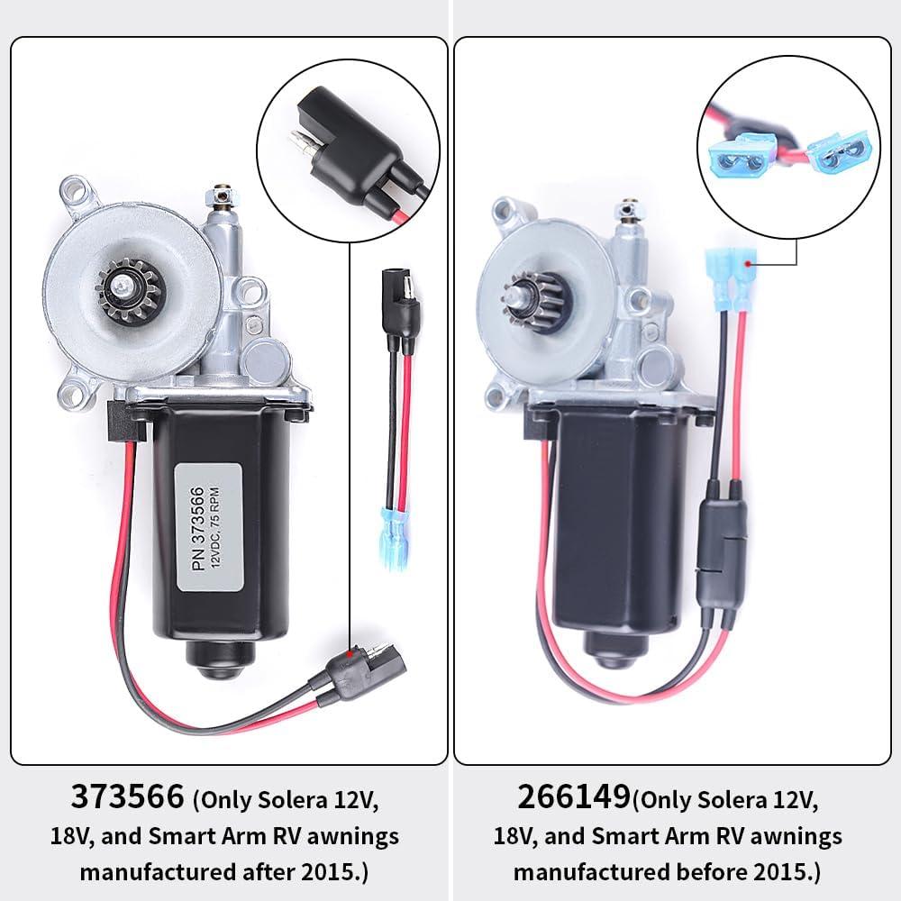 Universal Fit 12V RV Awning Replacement Motor