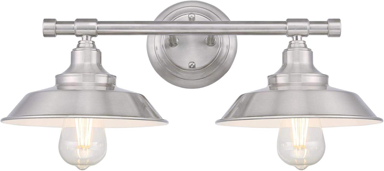 Westinghouse Lighting  Iron Hill Two-Light Indoor Wall Fixture 2-Light - Brushed Nickel