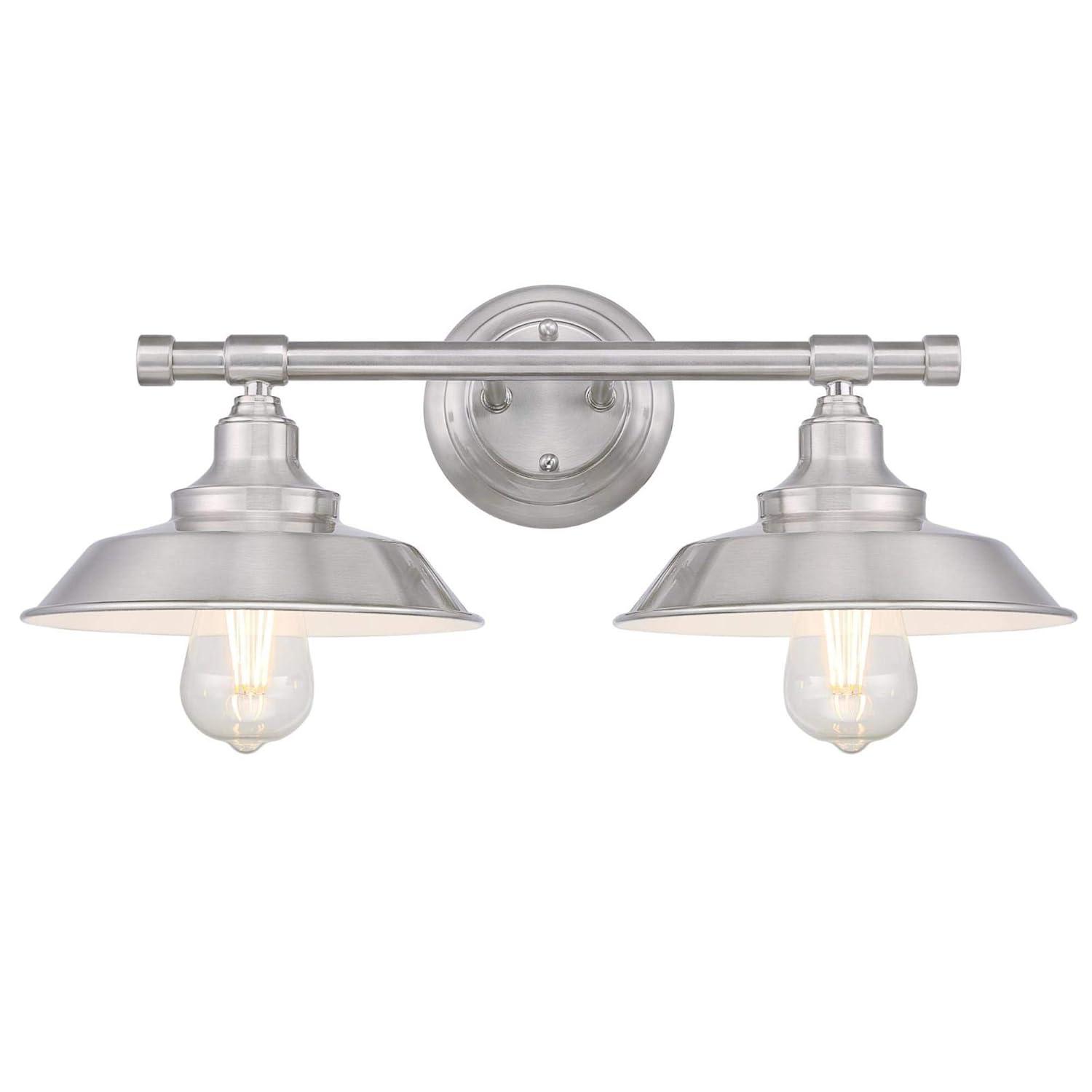 Westinghouse Lighting  Iron Hill Two-Light Indoor Wall Fixture 2-Light - Brushed Nickel