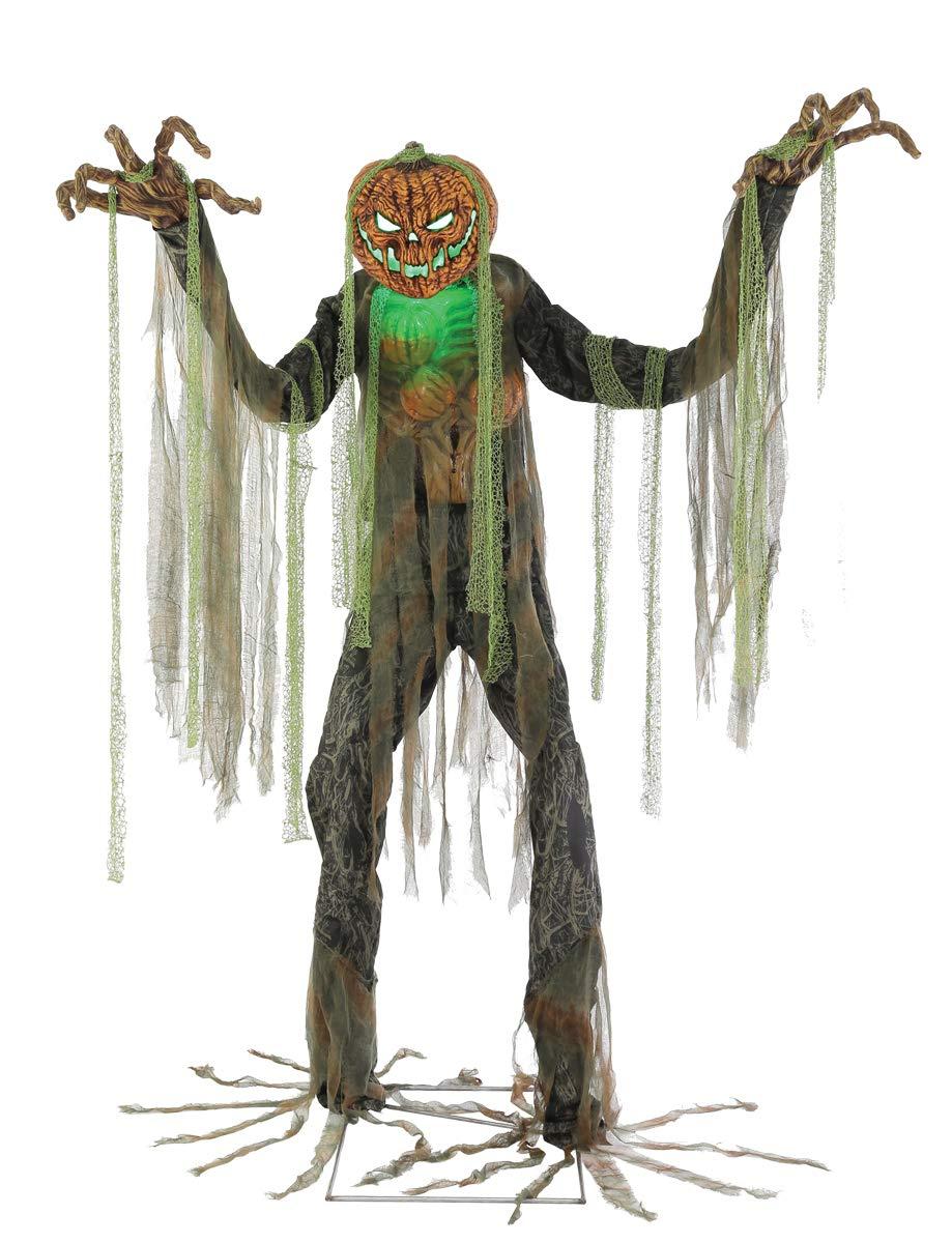 Halloween Express  Root of Evil Animated Scarecrow Halloween Decoration - Size 7 ft - Black