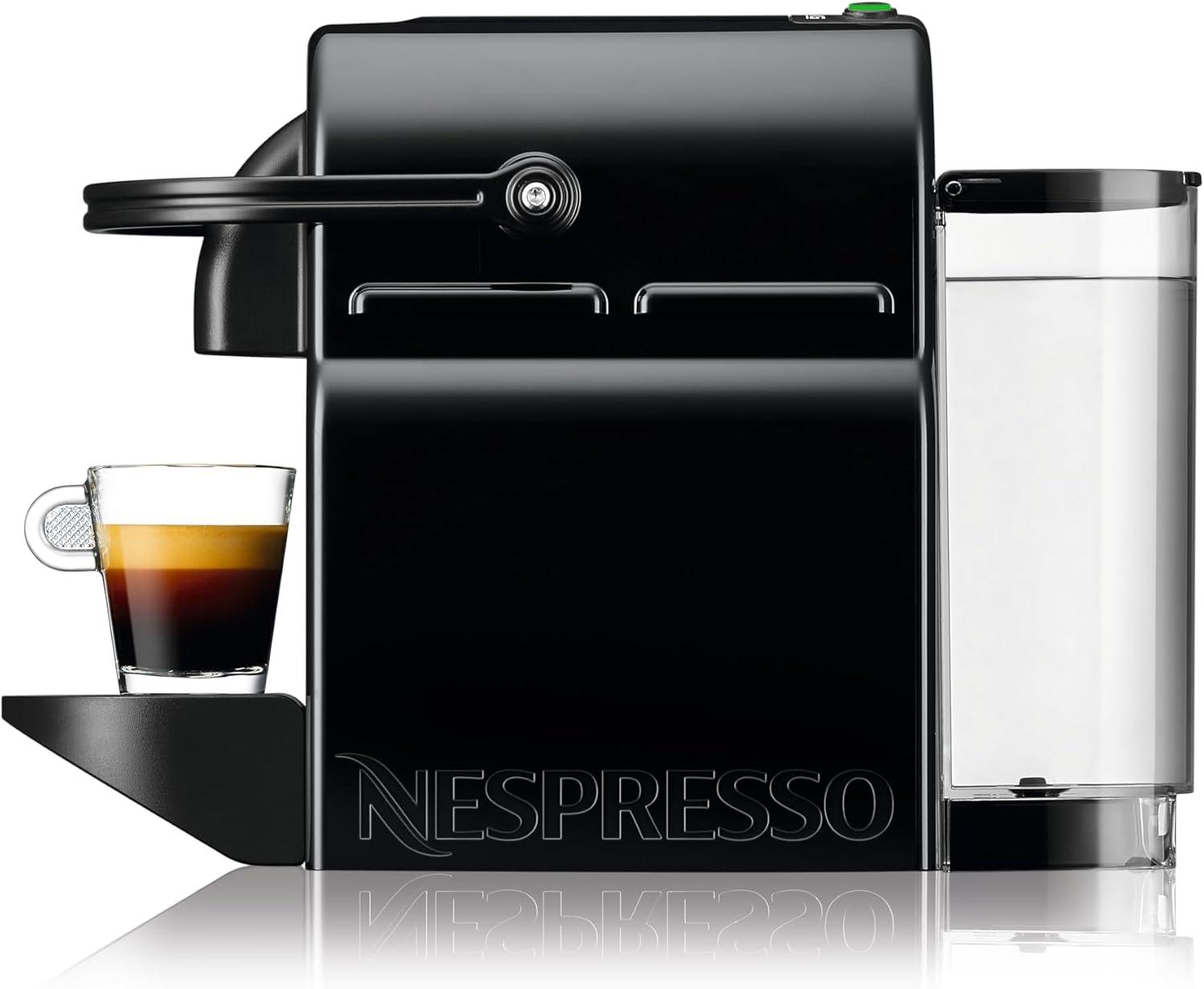 Compact Black Automatic Nespresso Pod Espresso Machine