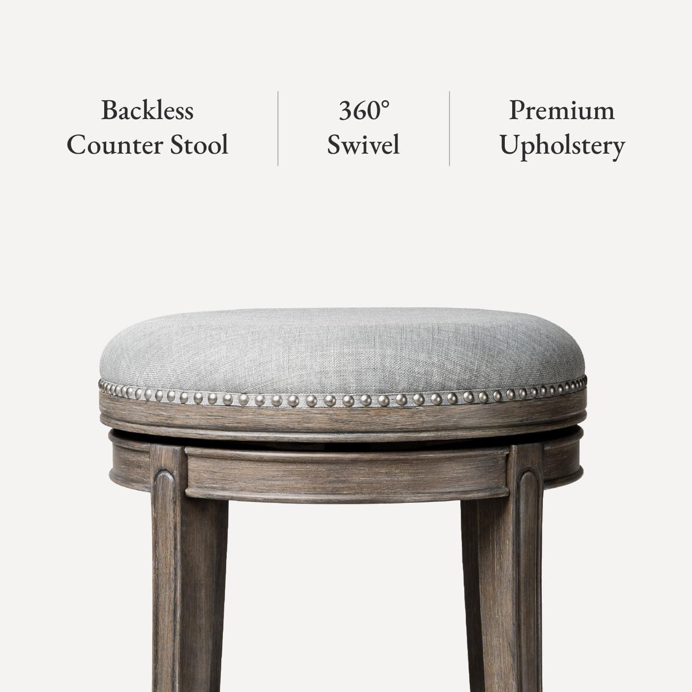 Maven Lane Maven Lane Alexander Stool with Fabric Upholstery