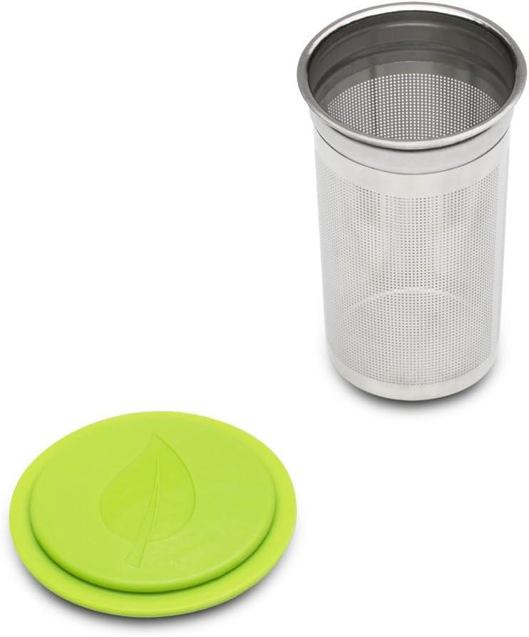 Jarware 82621 Regular Mouth Tea Jar Infuser Lid, Green, 1/Pack