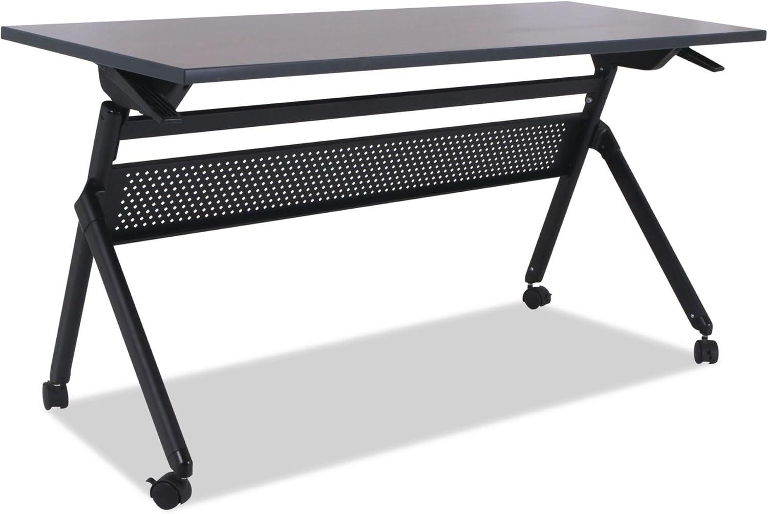 Alera Reversible Laminate Table Top, Rectangular, 59 1/2w X 23 5/8,med Cherry/mahogany