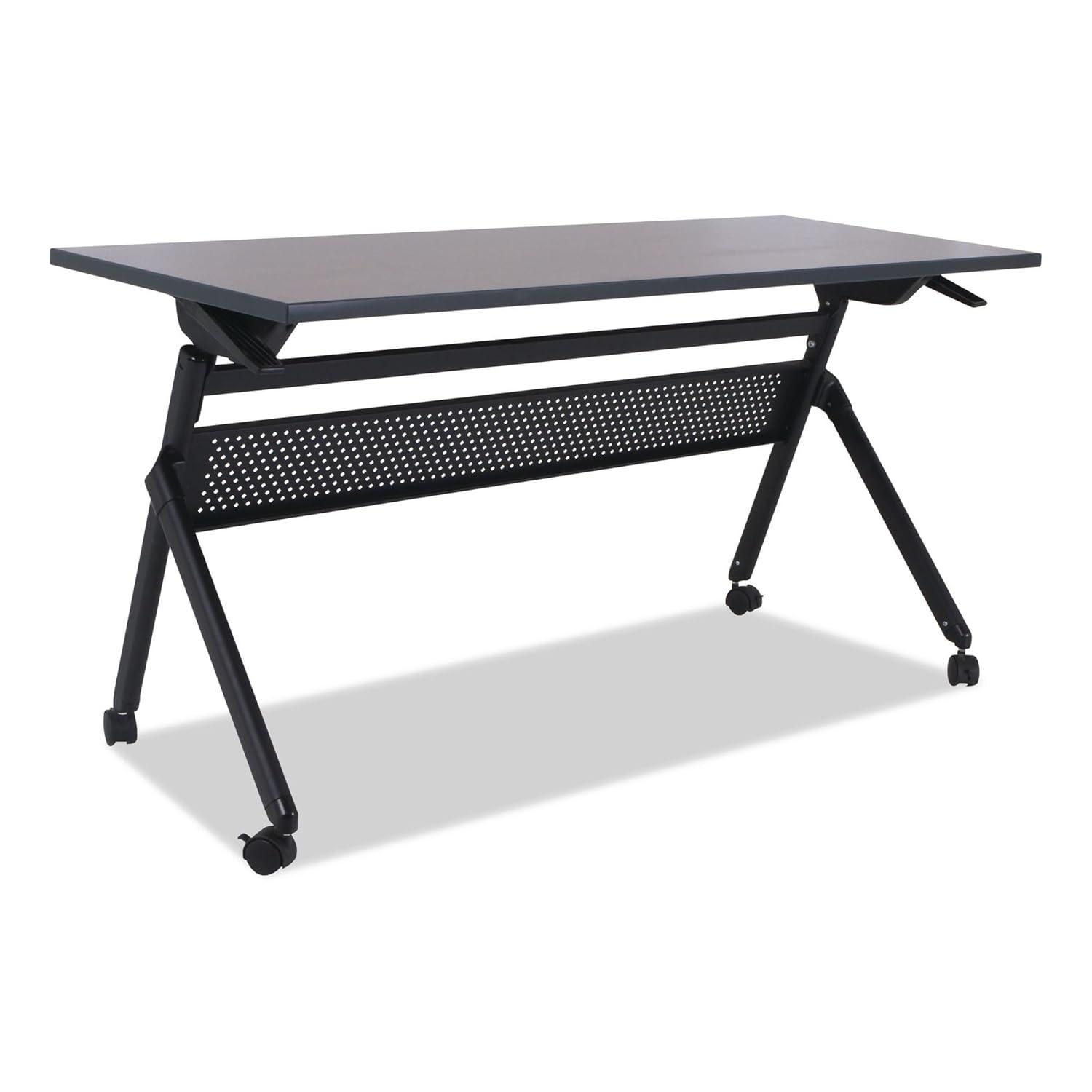 Alera Reversible Laminate Table Top, Rectangular, 59 1/2w X 23 5/8,med Cherry/mahogany