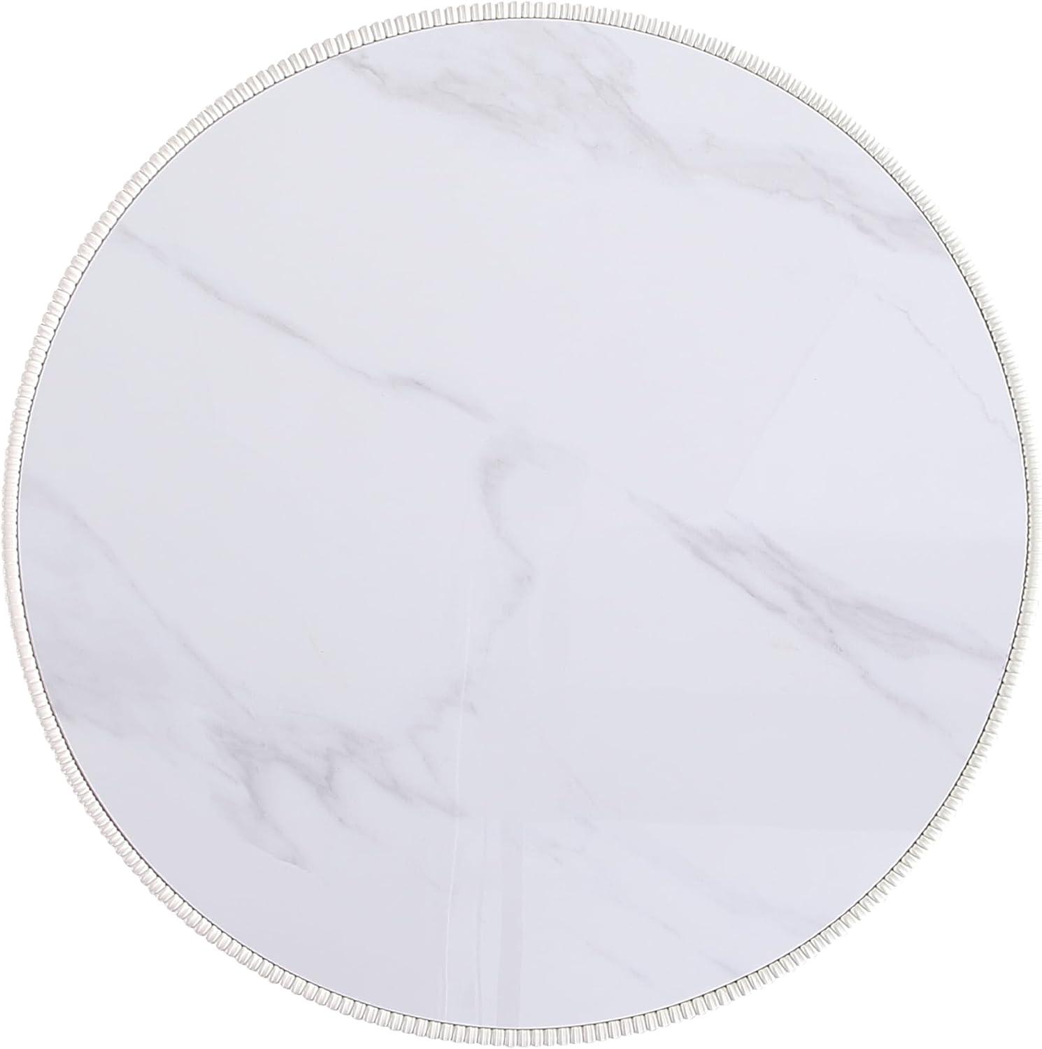 Manhattan Comfort 3pc Anderson Leatherette Upholstered Coffee Table and End Table Set Cream/Gray