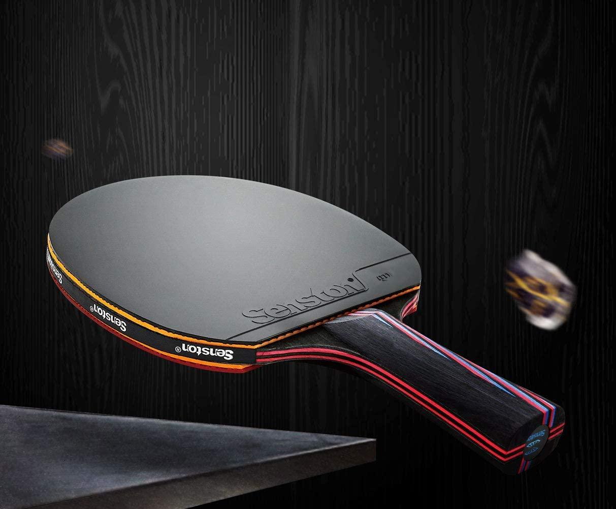 Senston Professional Table Tennis Paddles Advance Intermediate Ping Pong Paddles Set of 2, Table Tennis Racket with Carry Case…