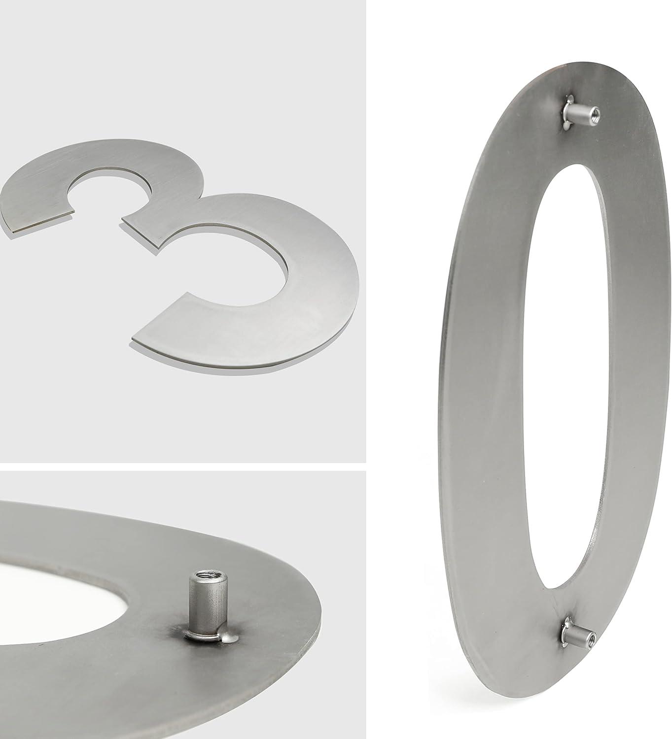 HASWARE 6" H Metal Floating House Number