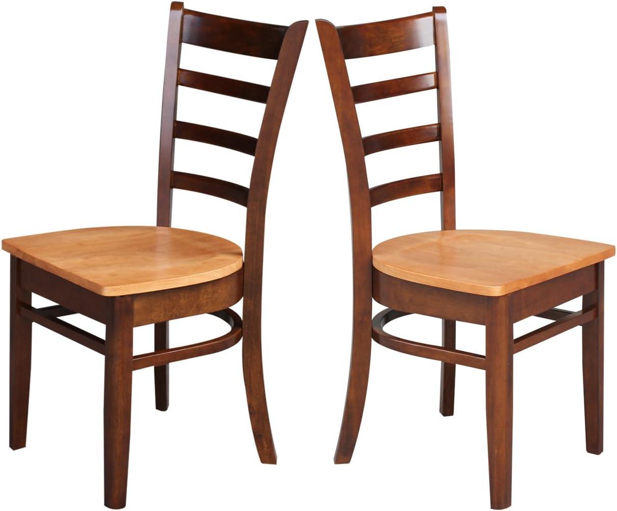 International Concepts Set of Two Emily Side Chairs