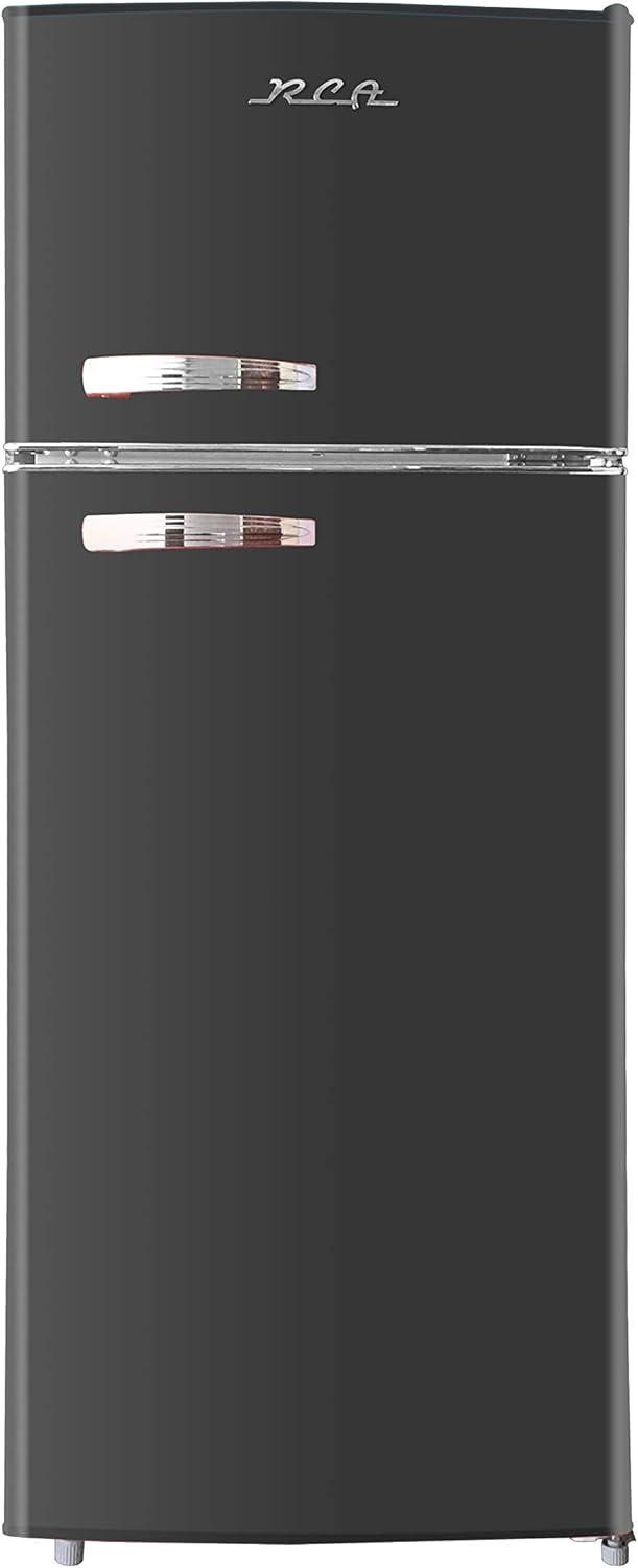 RCA 7.5 Cu. Ft. Black Retro Top Freezer Refrigerator