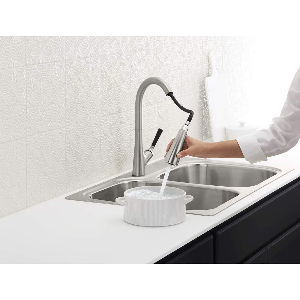 Kohler K-R75791-2PC-NA All-In- One-Kit Kitchen Sink, Brushed Stainless