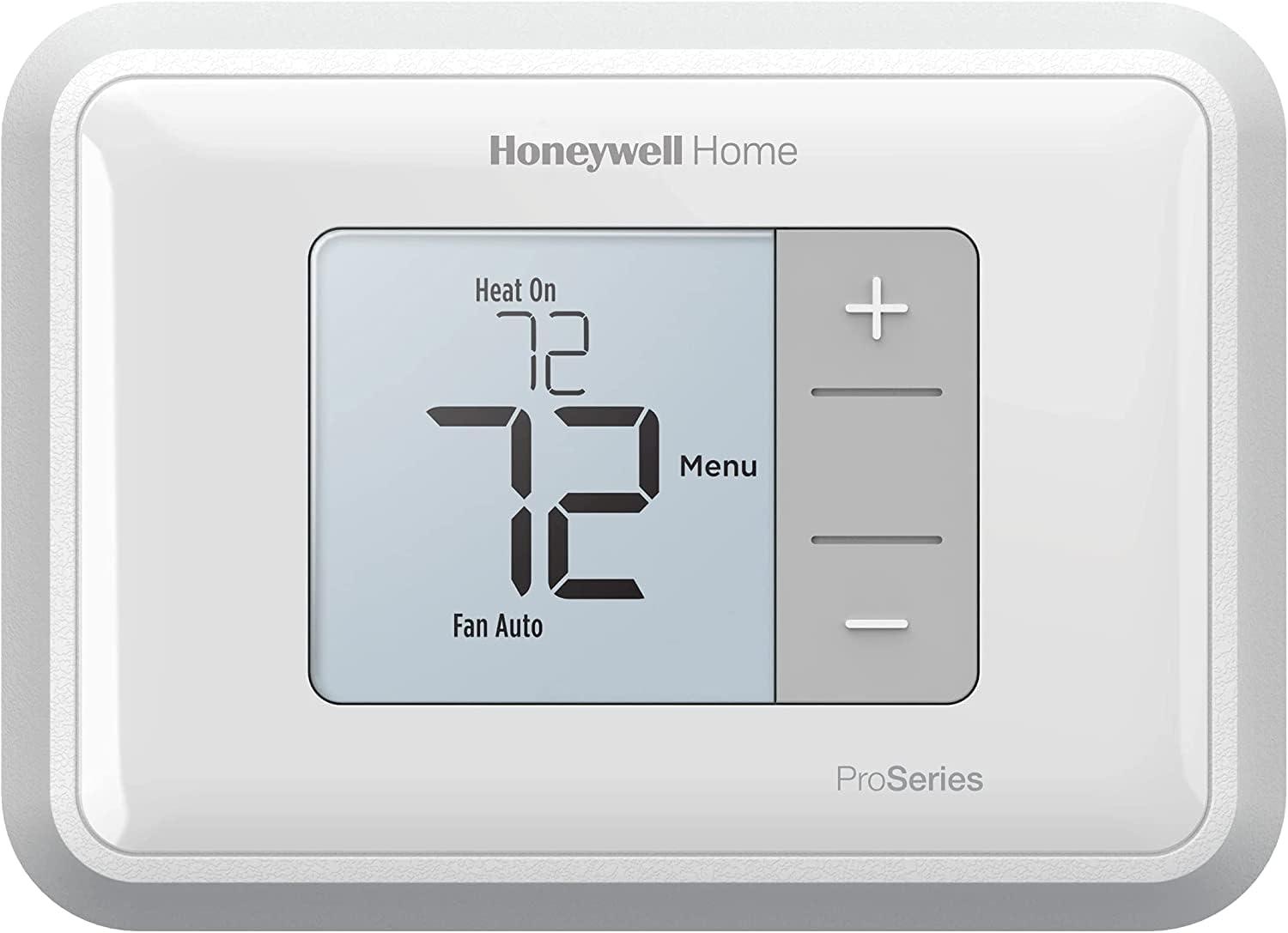 White Digital Rectangular Non-Programmable Thermostat