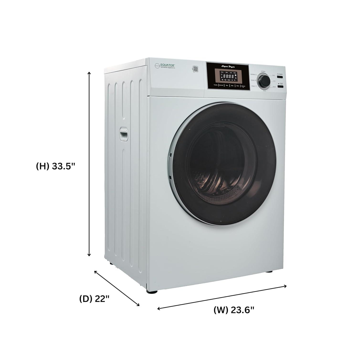 Equator Compact 24 In Vented Dryer 3.1cf/13lb Sensor Sanitize Shoes 110v/1500w