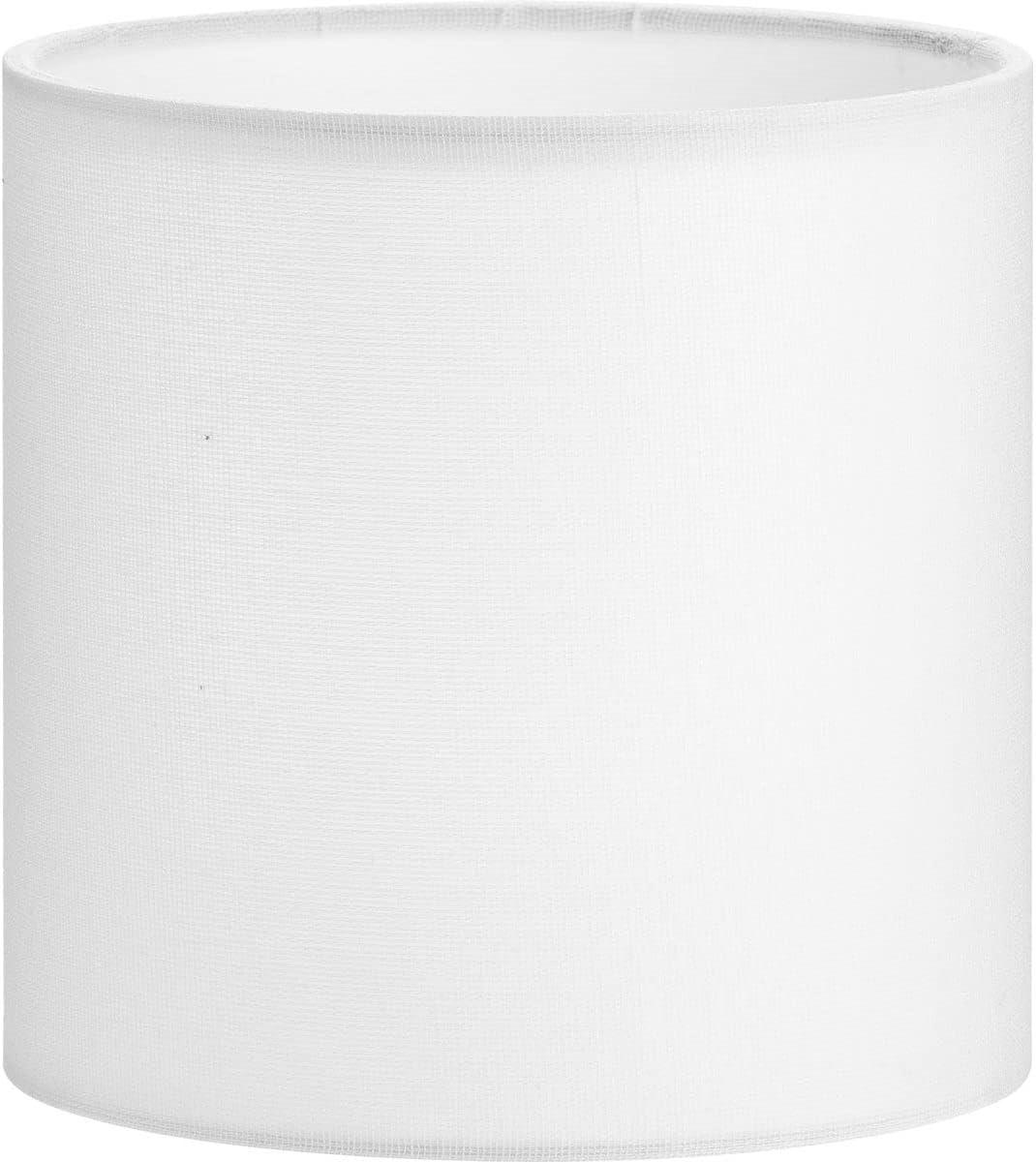Elara Collection White Linen Accessory Drum Shade