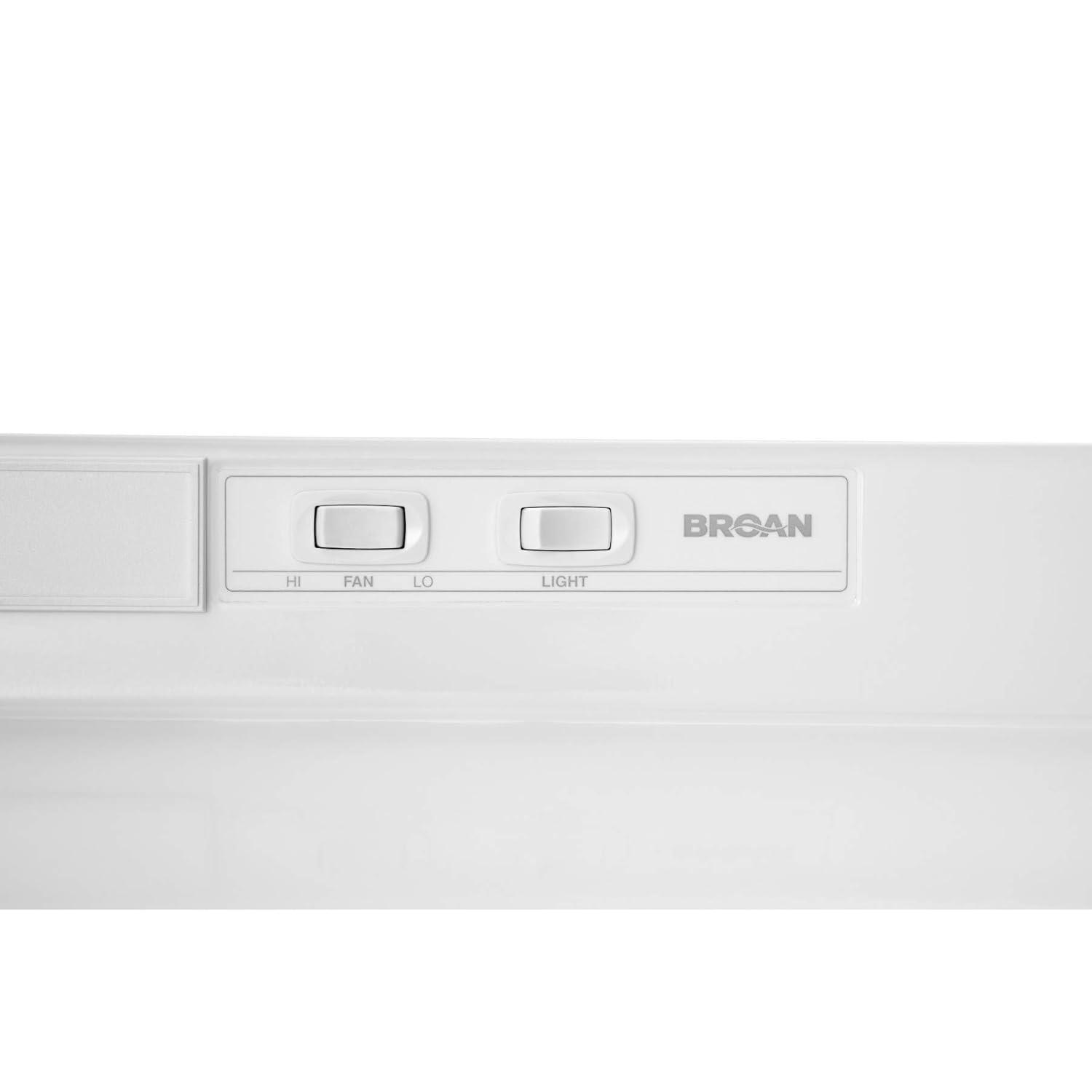 Broan NuTone 24" Steel 190 CFM Convertible Under Cabinet Range Hood with Mesh Filter