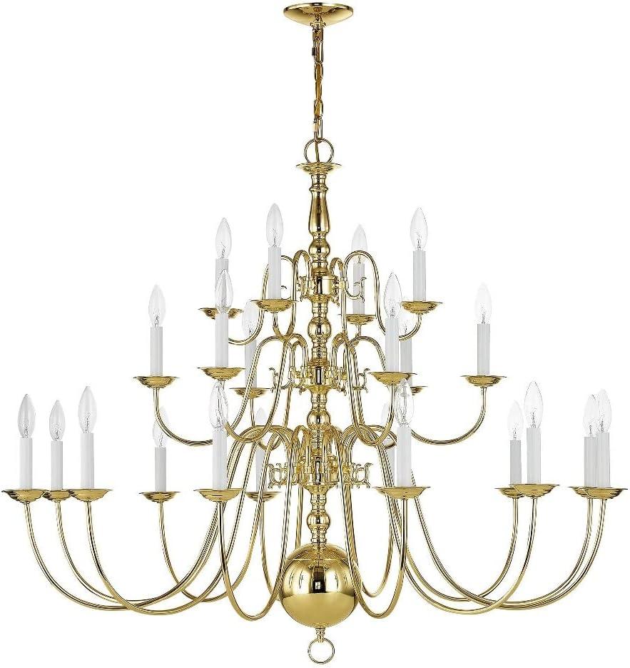 Livex Lighting - Williamsburgh - 22 Light Chandelier in Traditional Style - 42