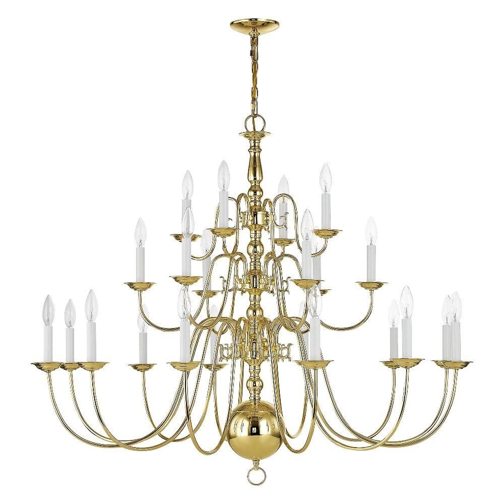 Livex Lighting Williamsburgh 22 - Light Chandelier in  Black